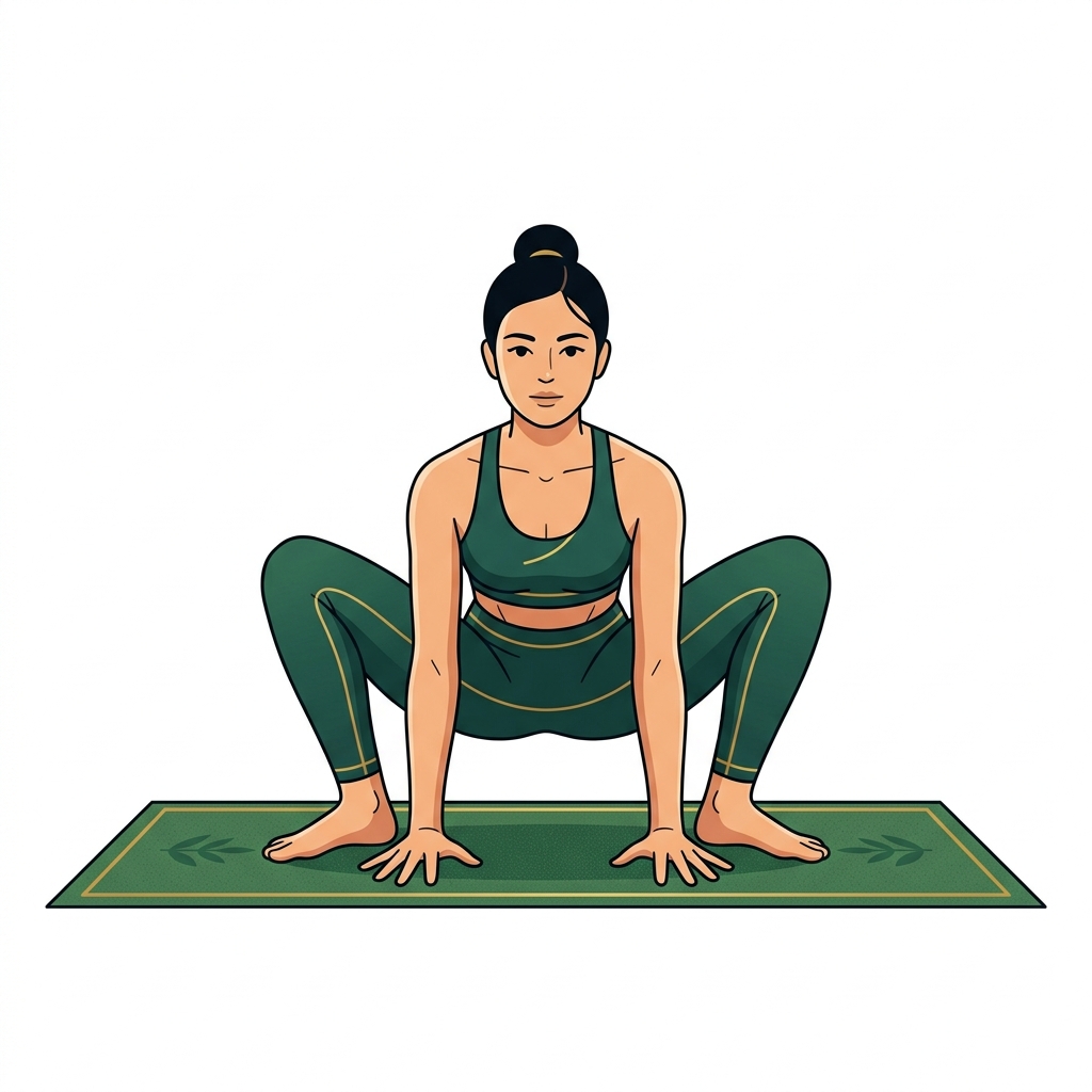 Mandukasana Frog Pose